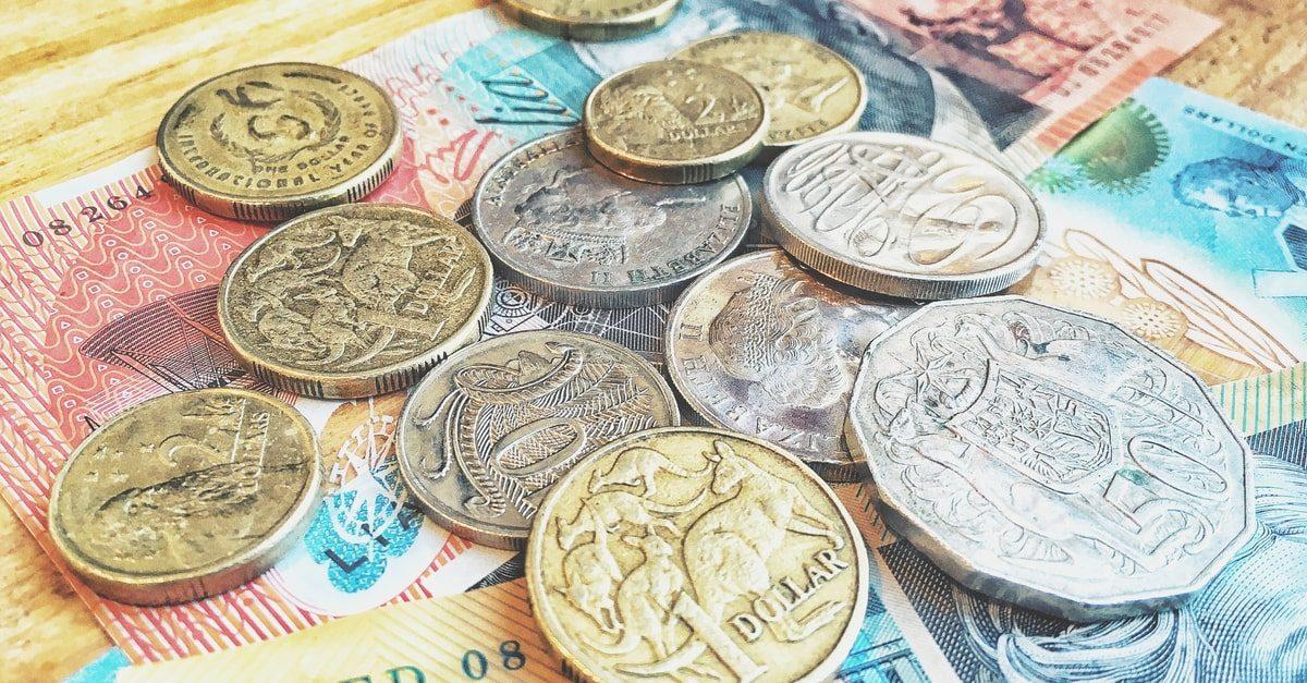 Monedas de céntimo y dólar australianas
