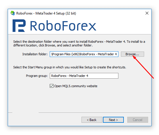 Установка MetaTrader 4