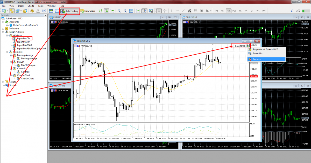 How to add an Expert Advisor in MT5.