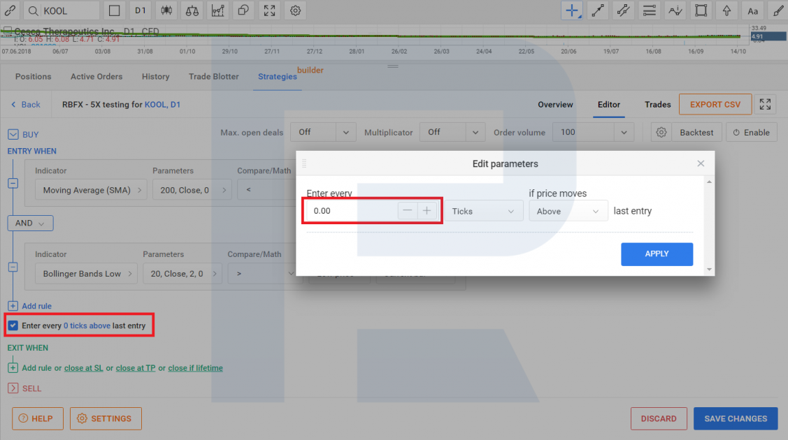 Testing the trading strategy in R StocksTrader