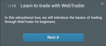 Cómo comerciar en R WebTrader