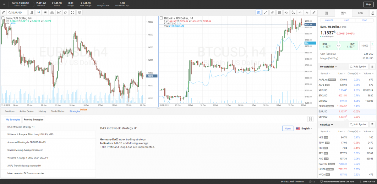 User-friendly interface - R StocksTrader