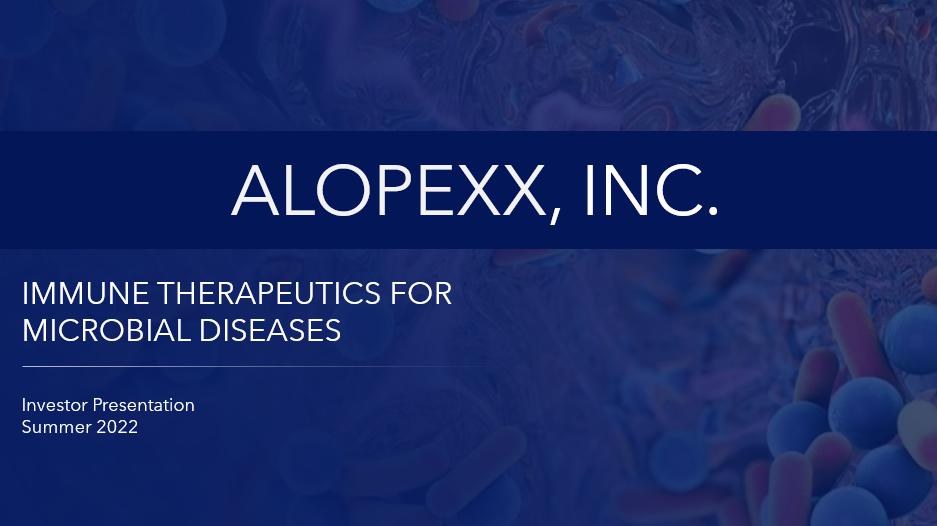 IPO di Alopexx: Nuovi risultati dell'immunoterapia